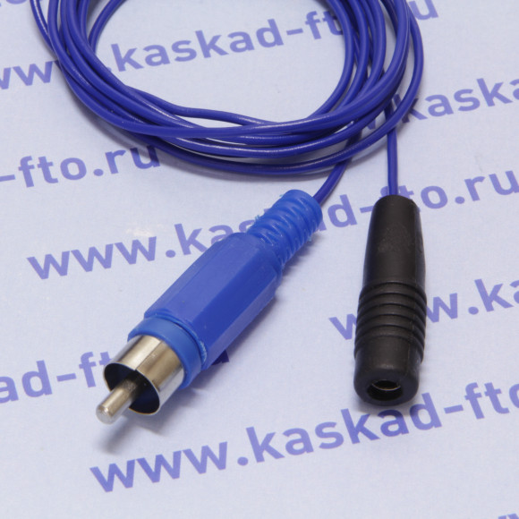 RCA-ПВХ-1 гнездо Ø4 мм-синий